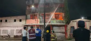 Pérdidas económicas, deja incendio de maquiladora en Tehuacán