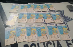Policía Estatal Preventiva aseguró a un revendedor de boletos
