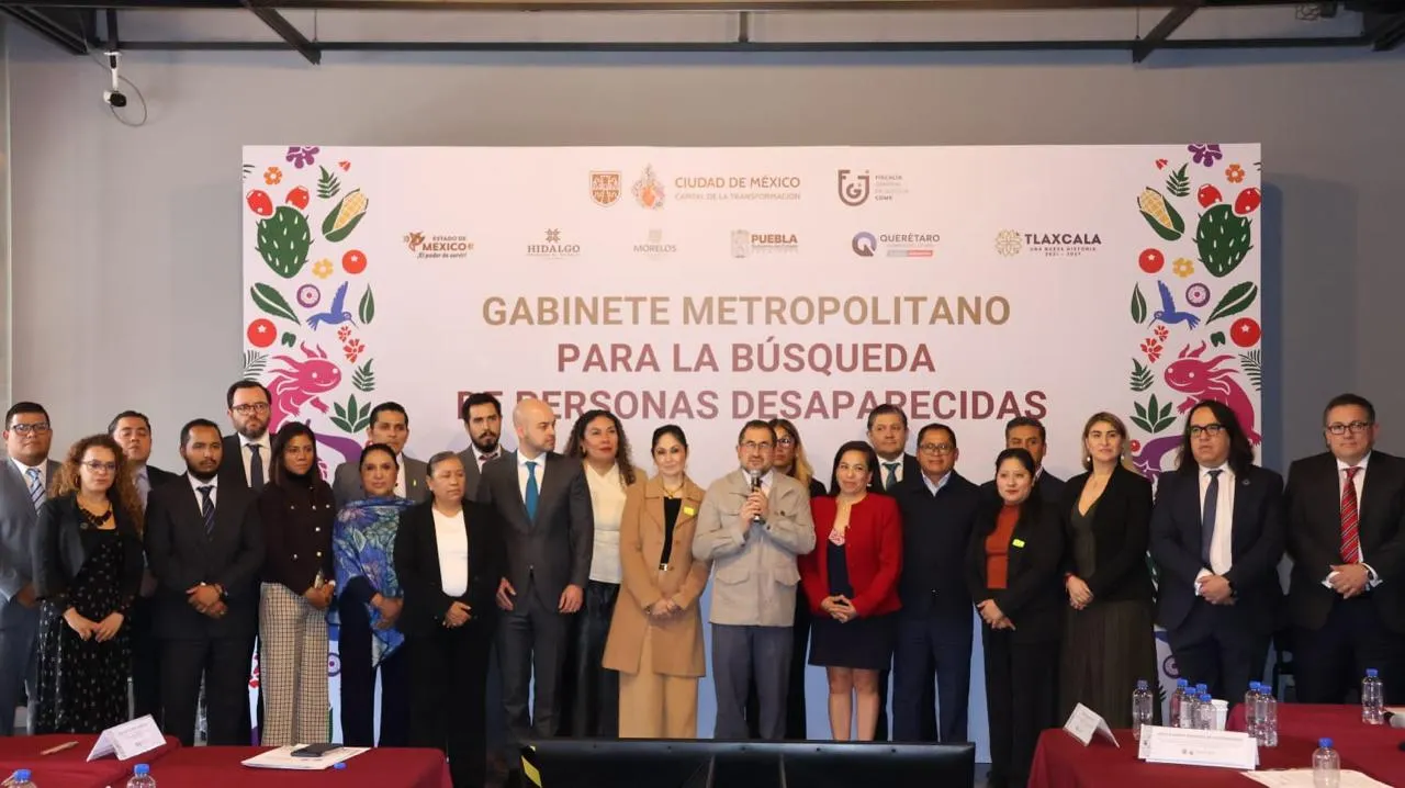 Participa la FGE de Puebla en Sesión del Gabinete Metropolitano para la Búsqueda de Personas Desaparecidas en la Ciudad de México