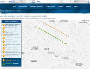 Ayuntamiento pone en marcha consulta de zona de obras y vías alternas