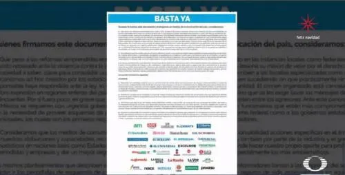 Medios de comunicación se unen contra la violencia