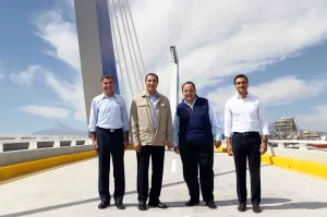 Moreno Valle, Murrieta Cummings y Tony Gali inauguran viaducto elevado 31 pte