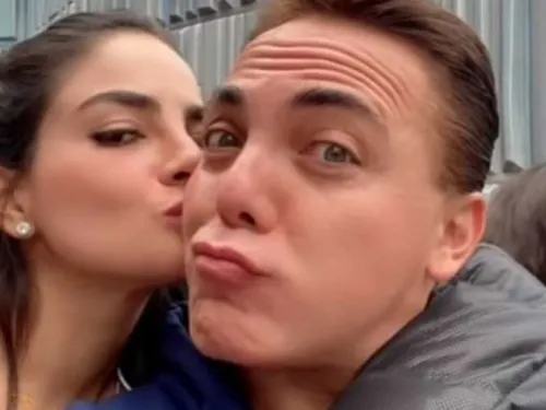 Supuesta amante de Cristian Castro lo encara frente a su novia; esto pasó