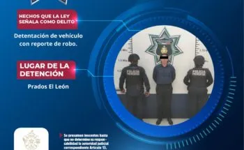 Mediante cámaras lectoras de placas, policías de Atlixco recuperan vehículo robado