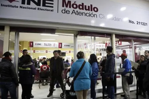 Este miércoles módulos del INE estarán abiertos hasta las 12 de la noche