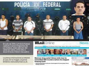 Gatillero detenido en México confiesa 800 ejecuciones en Texas