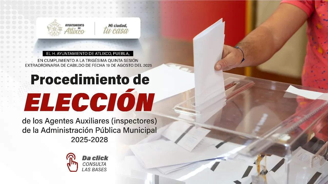 Gobierno de Ariadna Ayala abre convocatoria para renovar agentes auxiliares en Atlixco