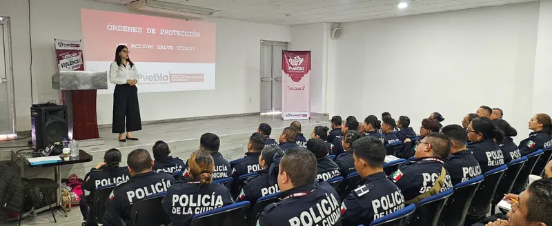 Ayuntamiento de Puebla capacita a policías en aplicación de órdenes de protección a niñas, adolescentes y mujeres