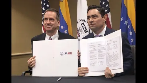 Firman EU y Guaidó acuerdo de cooperación