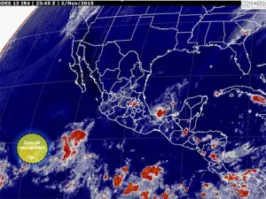 Se forma zona de inestabilidad al suroeste de las costas de Colima
