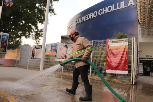 A fin de resguardar salud de los cholultecas, se sanitizaron áreas de DIF Municipal