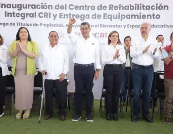 Inaugura Céspedes Peregrina el Centro de Rehabilitación Integral de Amozoc