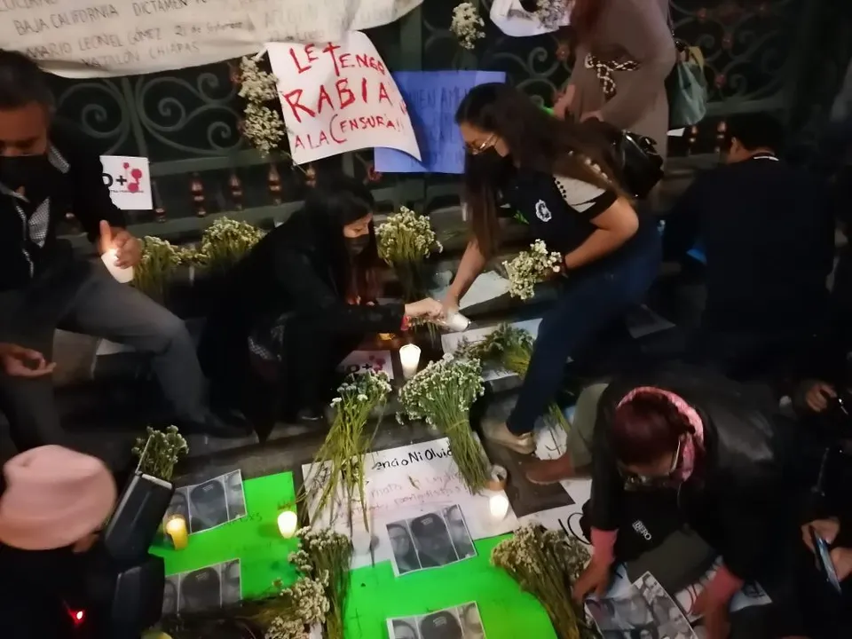 ‘¡Justicia!’ gritan en Puebla tras asesinatos de periodistas mexicanos