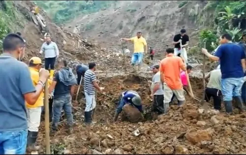 Aumenta a 28 el número de muertos tras derrumbe en Colombia