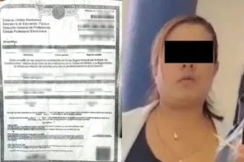 Detienen a una mujer con documento alterado en penal de Serdán
