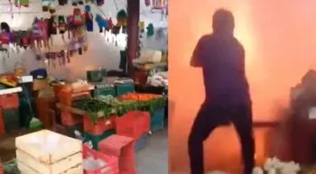 Explota local de pirotecnia en mercado de Tehuitzingo