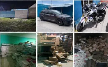 FGE de Puebla recupera toneladas de mercancía robada en cateo en Huixcolotla