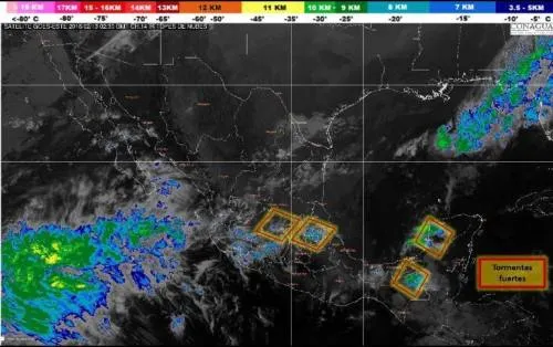 Se esperan lluvias en gran parte del país por dos frentes fríos