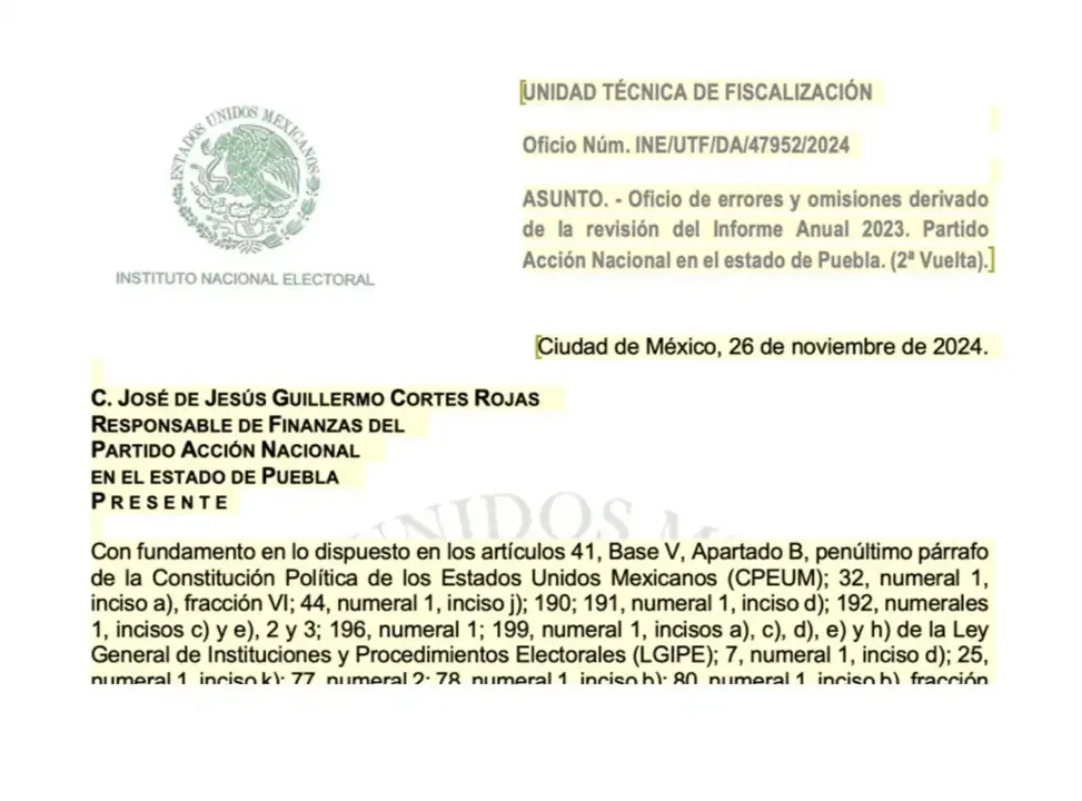 PAN Puebla: nueva multa millonaria en puerta