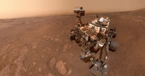 Robot explorador Curiosity toma video en 360 grados de Marte