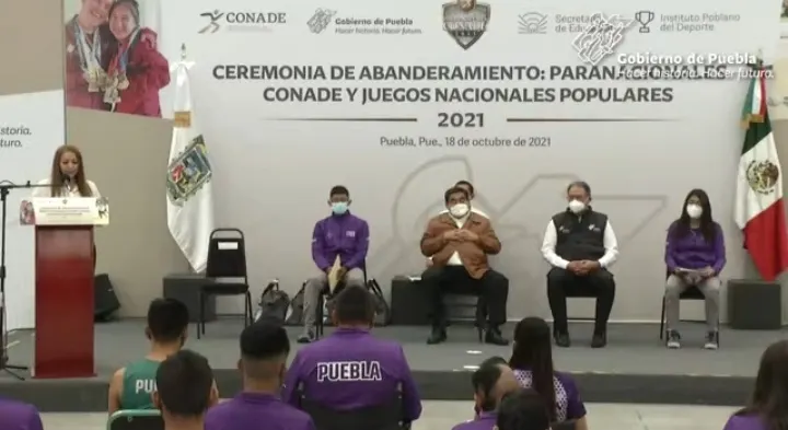 Gobierno Estatal reconoce a deportistas de Puebla que irán a Cancún y Acapulco