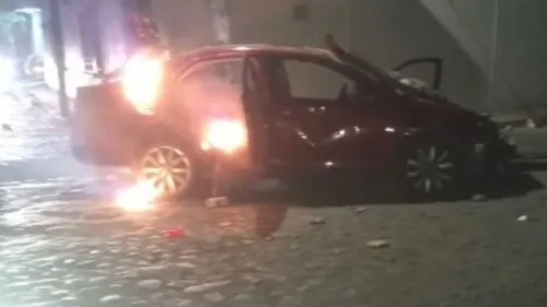 Mujer atropella a niños durante un desfile navideño