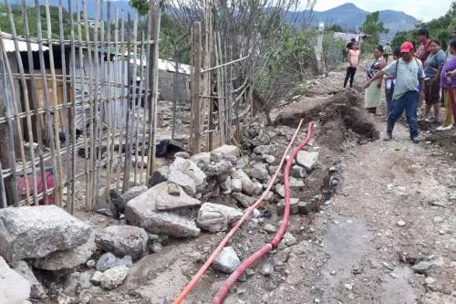 Granizada afecta a más de 100 viviendas en Oaxaca
