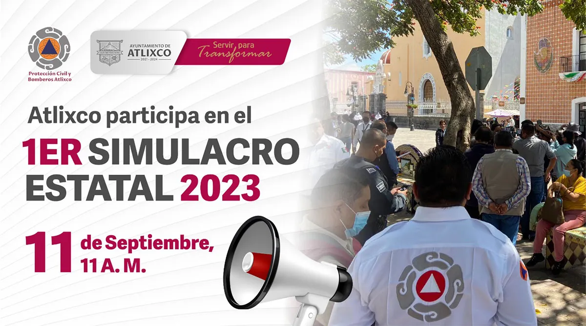 Primer Simulacro Estatal 2023 Atlixco