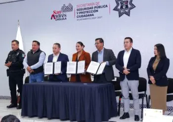 Fortalece San Andrés Cholula seguridad bancaria mediante convenio con Seproban