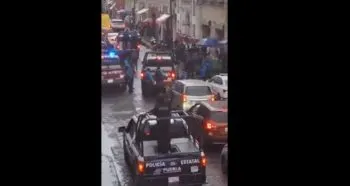 Asalto a tienda Coppel desata fuerte operativo en el Centro Histórico de Puebla