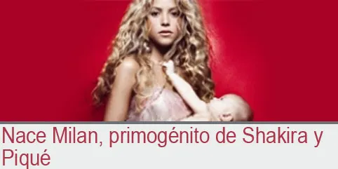 Nace Milan, hijo de Shakira y Piqué