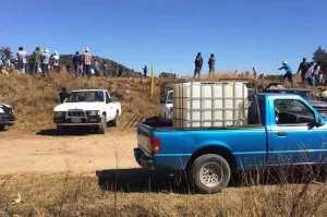 Balacera entre huachicoleros y policías federales