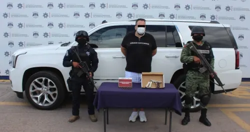 Detuvieron GN y SSC de Puebla a hombre por portación ilegal de arma de fuego