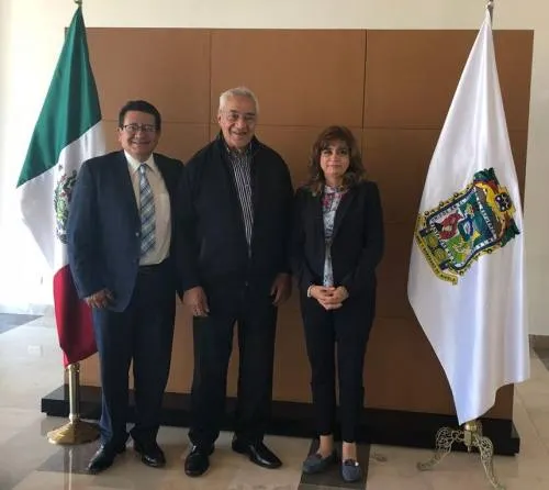 Gobernador se reúne con la Secretaria General de la Sección XXV del SNTSA