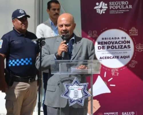 Inicia Policía Auxiliar del estado de Puebla, afiliación al programa de Seguro Popular