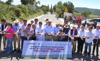 Con obra carretera de 56.7 mdp, gobierno estatal impulsa el desarrollo de Soltepec, Felipe Ángeles y Acatzingo