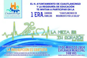 Cuautlancingo realizará Primera Carrera Familiar por la Salud
