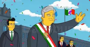 Circula supuesta imagen de los Simpson que predice victoria de AMLO