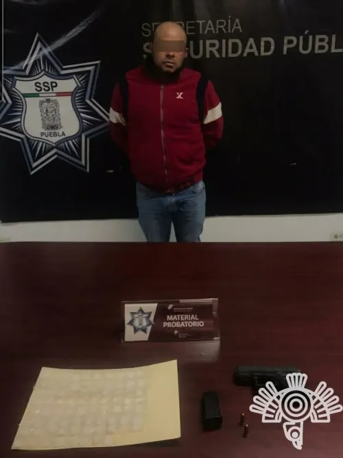 Operador financiero del “Loco Téllez” capturado por Policías Estatal y de Texmelucan