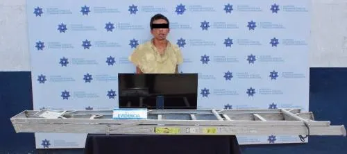 Detiene SSPTM a un hombre por robo a casa habitación