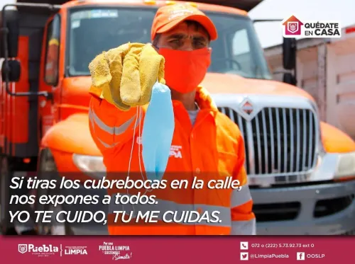 Recomendaciones del Organismo de Limpia para el desecho de cubrebocas