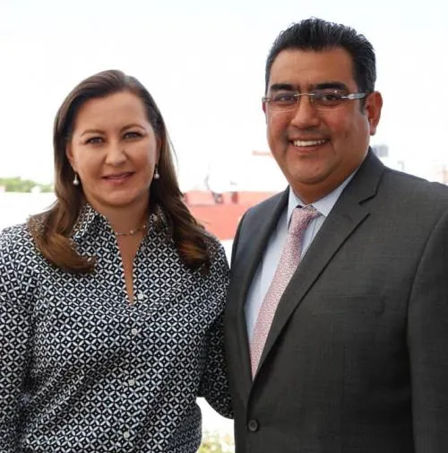 Sostienen reunión de trabajo Martha Erika Alonso y el presidente electo de Tepeaca, Sergio Céspedes
