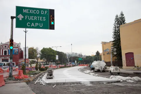 SDUOP y SSPTM informan sobre trabajos en centro bulevares Hermanos Serdán y 5 de Mayo