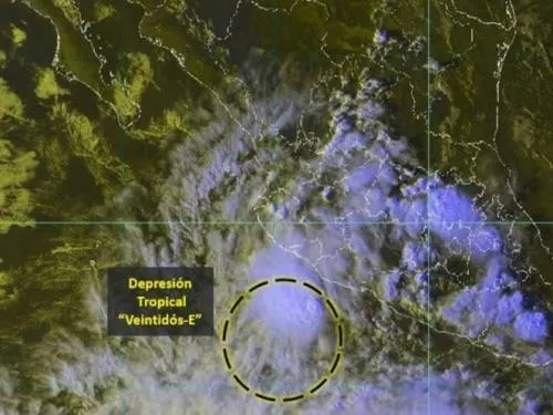 Depresión 22-E podría evolucionar a tormenta ‘Tara’: SMN