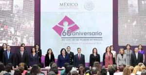 Asiste RMV a Conmemoración del 60 Aniversario del Voto de las Mujeres