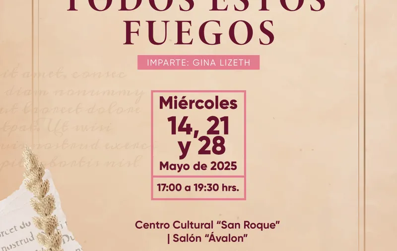 Secretaría de Arte y Cultura ofrece talleres literarios en San Roque