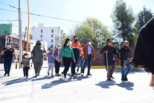 Rivera Vivanco, inauguró el primer paso a nivel de banqueta en el Boulevard Esteban de Antuñano
