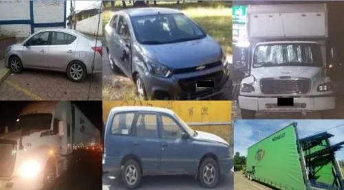 Policías Estatales recuperaron ocho vehículos y dos unidades de carga