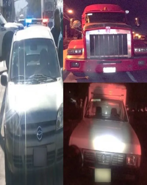 Policía estatal recuperó tres vehículos con reporte de robo