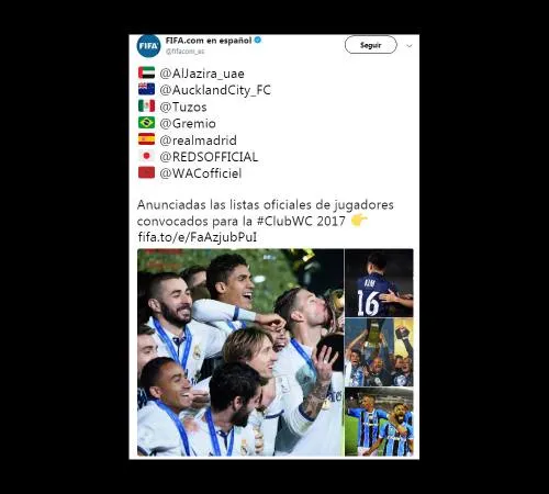 Pachuca presenta lista de jugadores para Mundial de Clubes